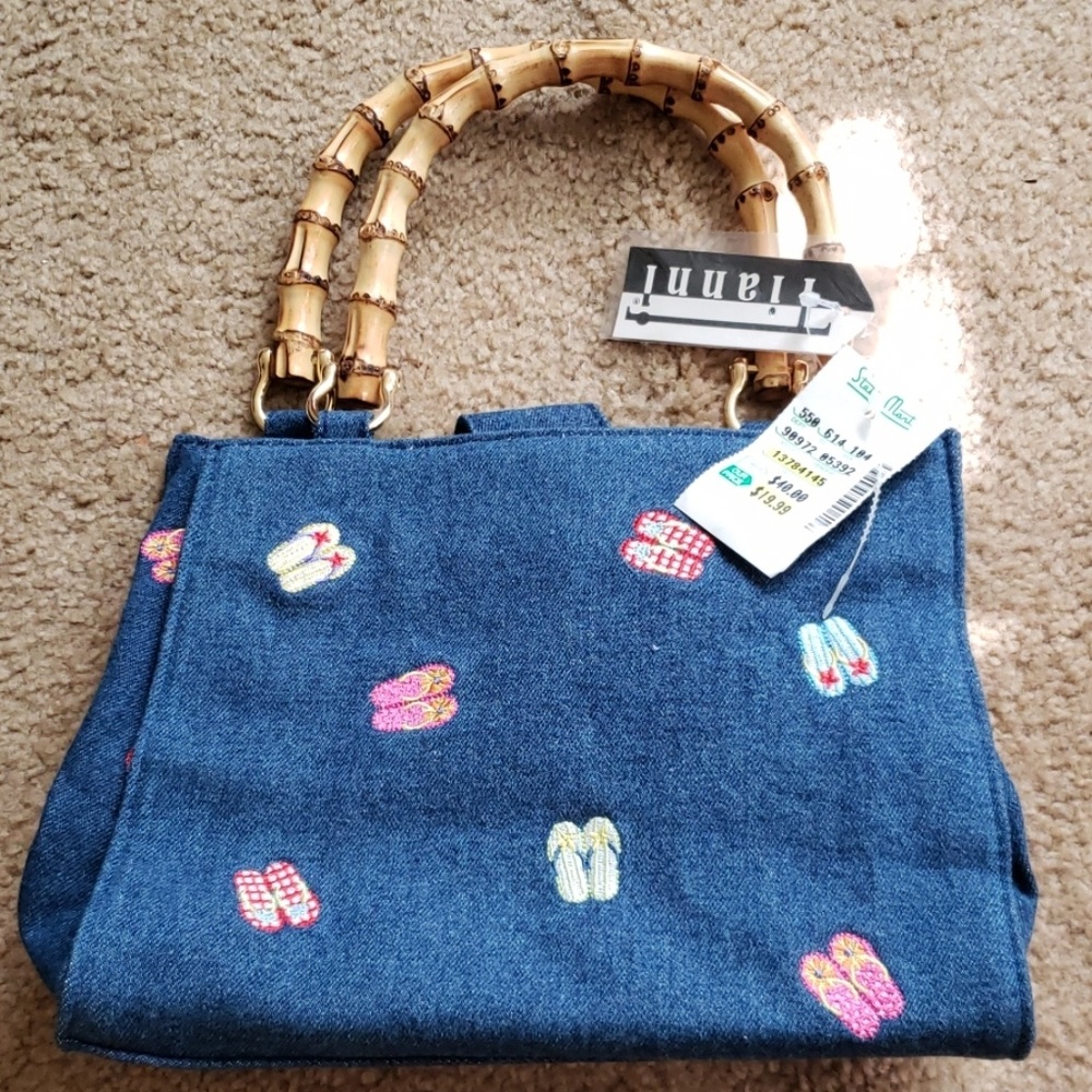 Denim handbag